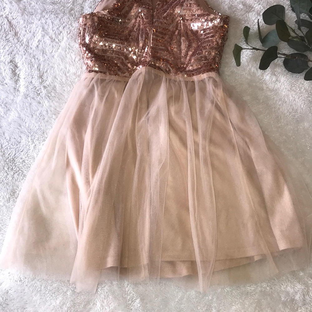 Pink Sequin Dress - Picture 7 of 8